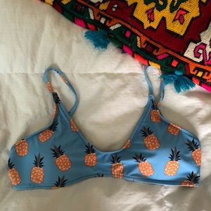 Pineapple two piece bathing suit